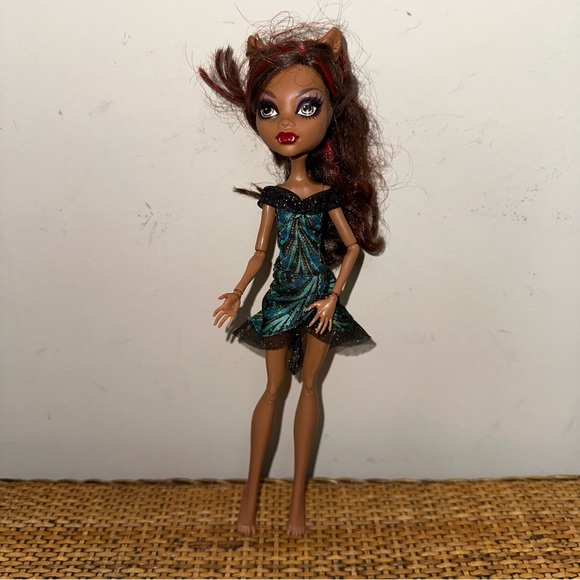 Monster High 2008 11" Doll CLAWDEEN Wolf Werewolf Dead In Dress Brown Vampire - Picture 1 of 13
